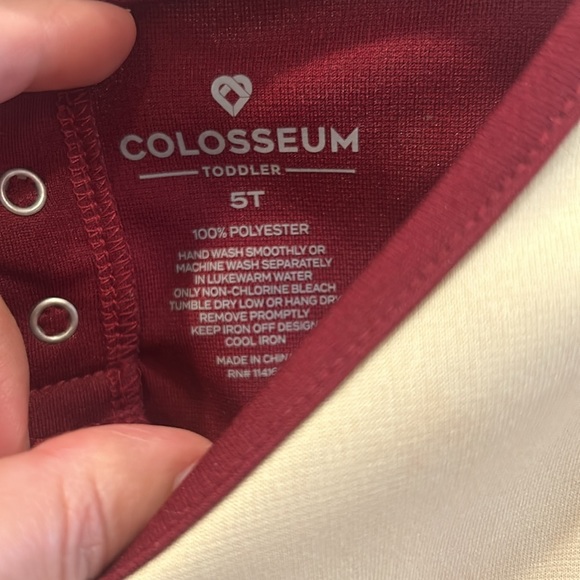 Girls FSU FLORIDA STATE UNIVERSITY/COLLEGE TOP SIZE 5T - Picture 3 of 4